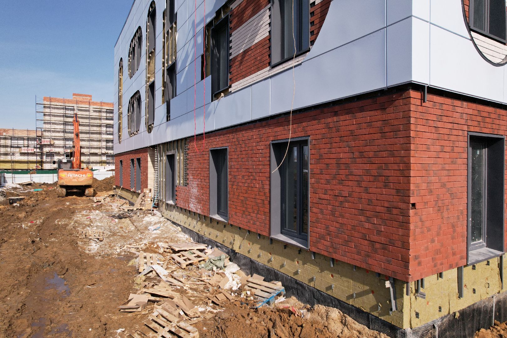 видео с коптера, детский сад, лобня,