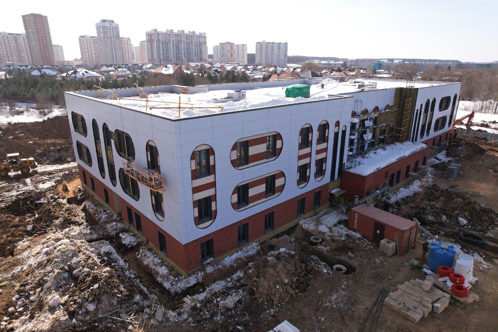 видео с коптера, детский сад, лобня,