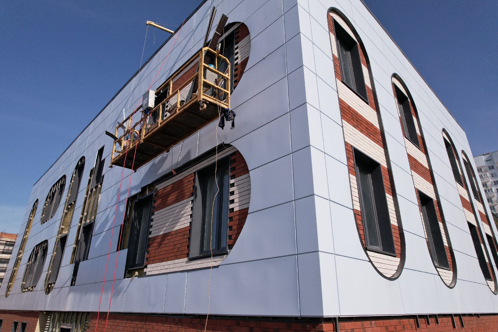 видео с коптера, детский сад, лобня,