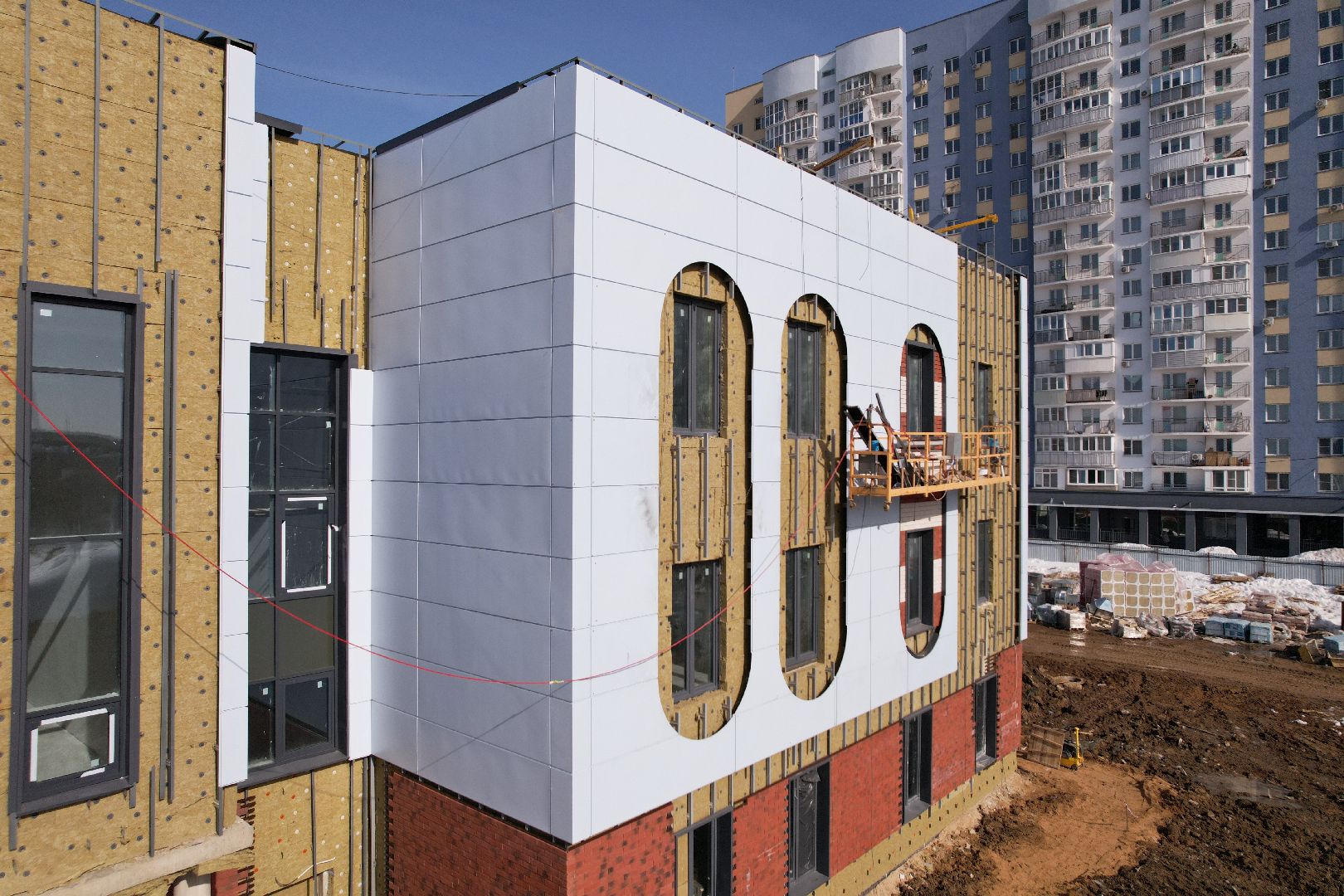 видео с коптера, детский сад, лобня,