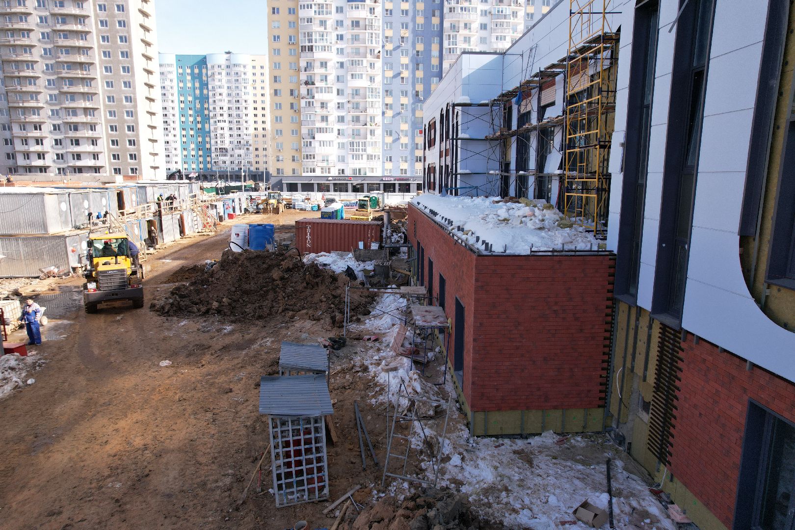 видео с коптера, детский сад, лобня,