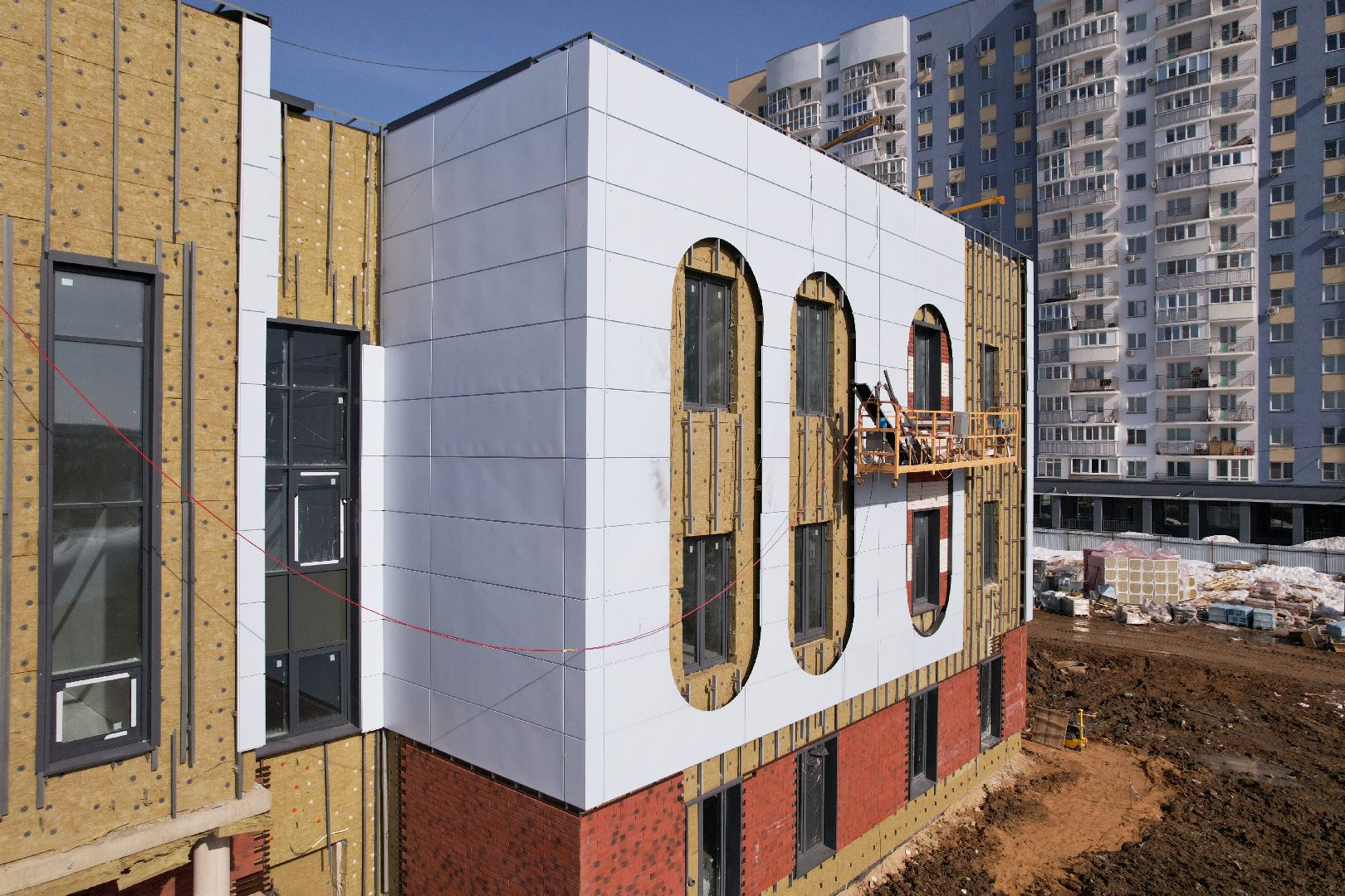 видео с коптера, детский сад, лобня,