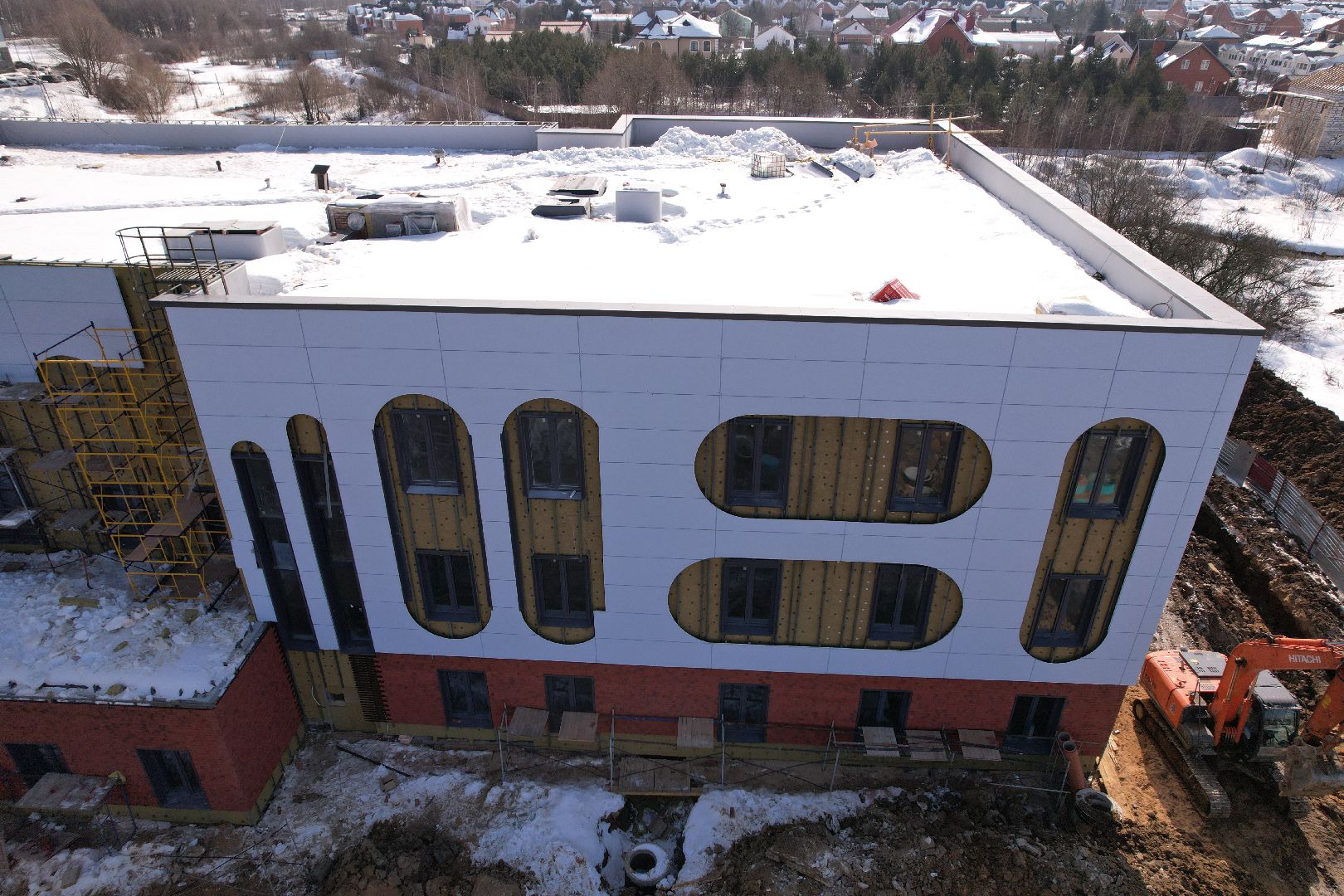 видео с коптера, детский сад, лобня,