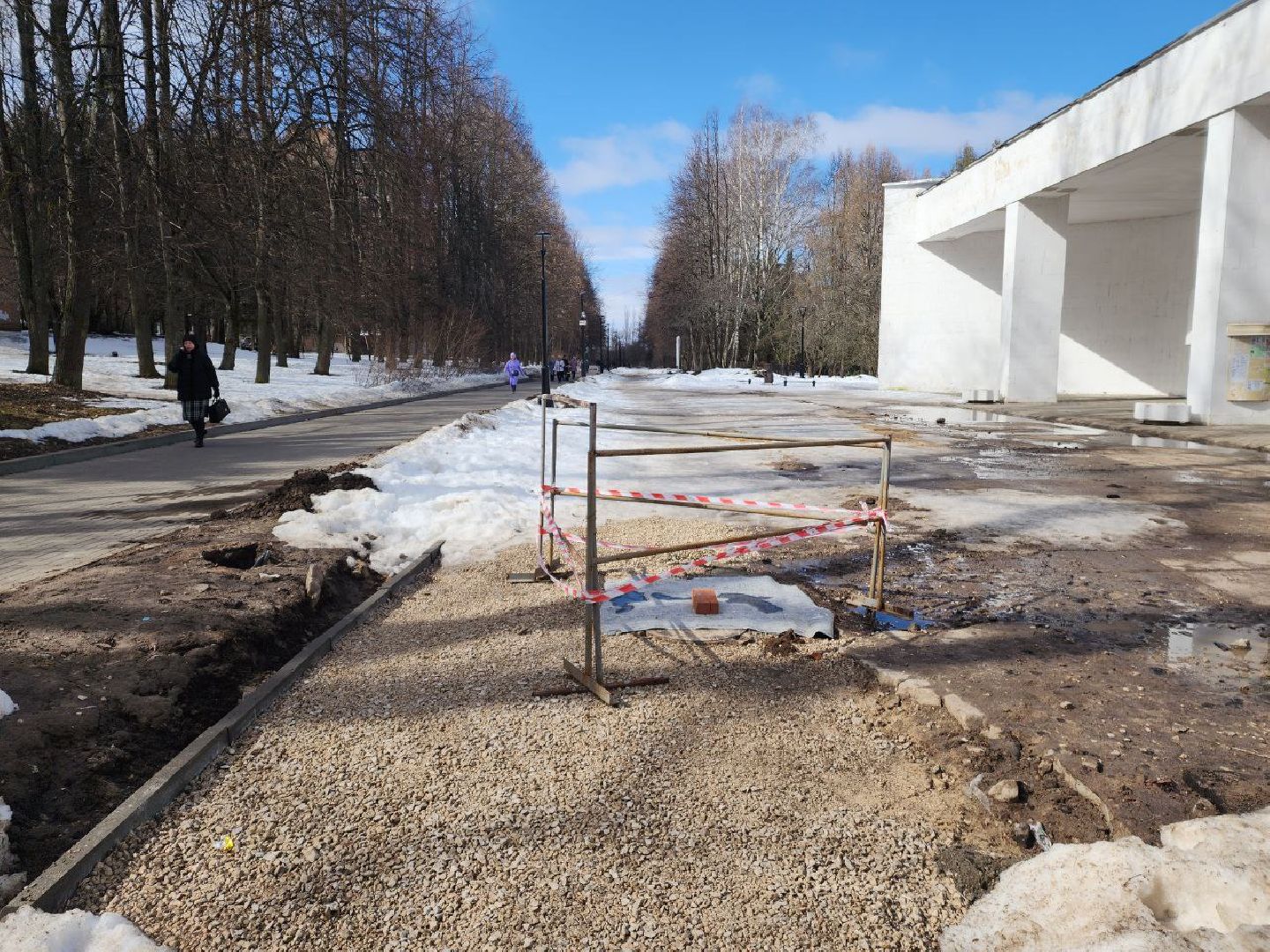 пущино, благоустройство, гимназия,