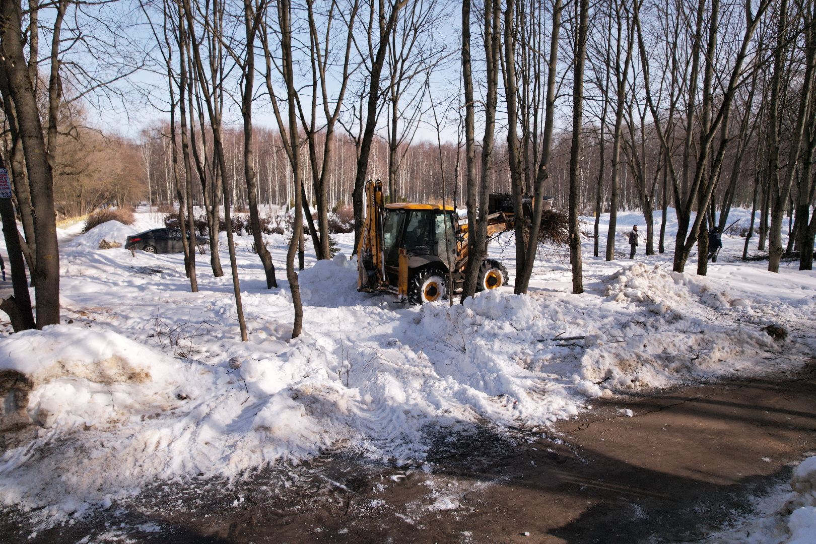 видео с коптера, лобня, парк, благоустройство,