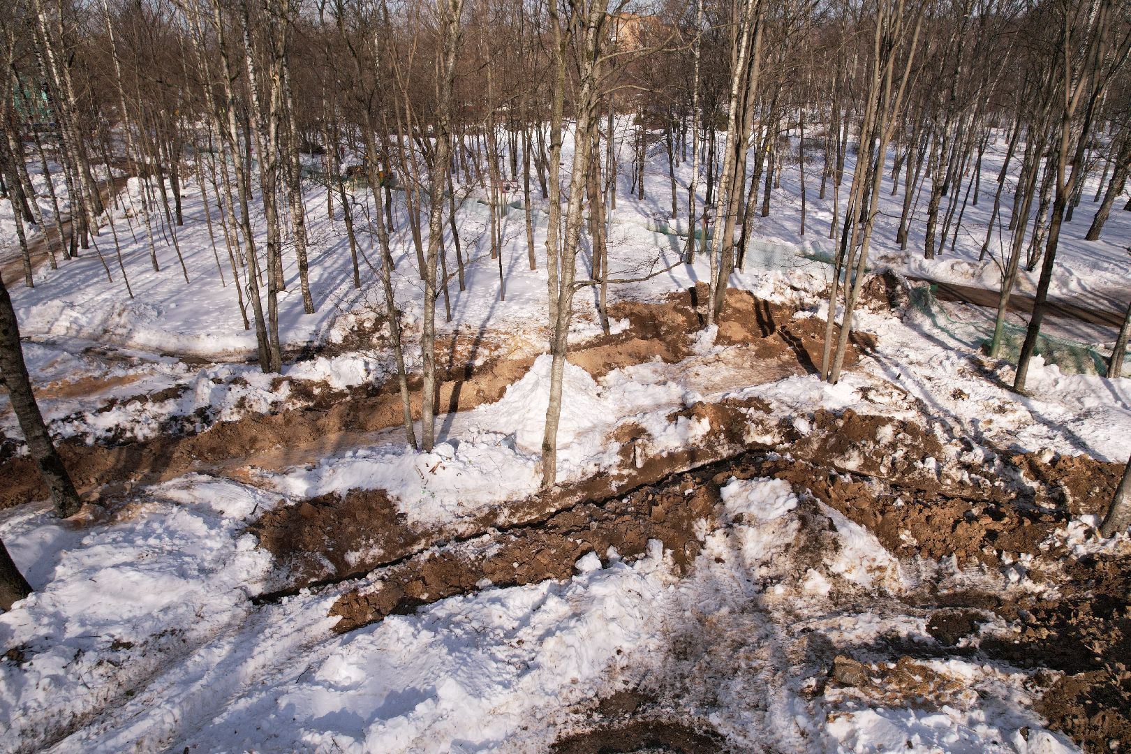 видео с коптера, лобня, парк, благоустройство,