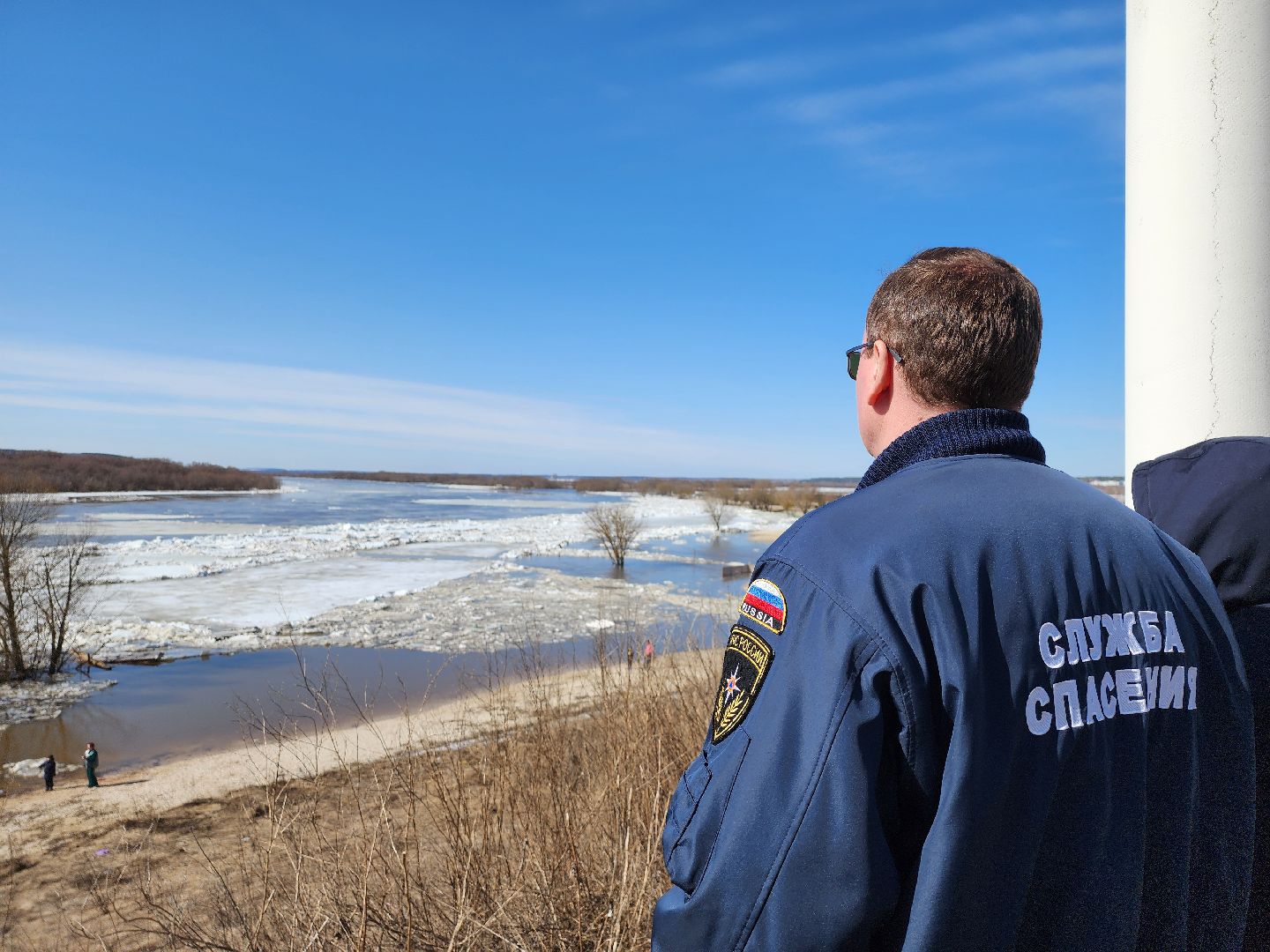 серпухов, подмосковье, паводок, река ока, станция ока, разлив, ледоход,