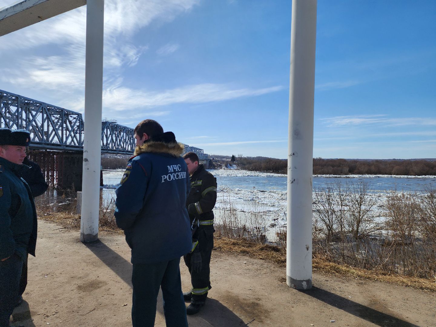серпухов, подмосковье, паводок, река ока, станция ока, разлив, ледоход,
