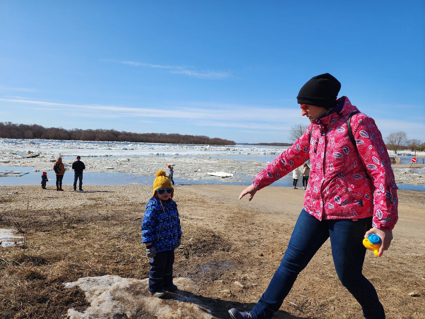 серпухов, подмосковье, паводок, река ока, станция ока, разлив, ледоход,