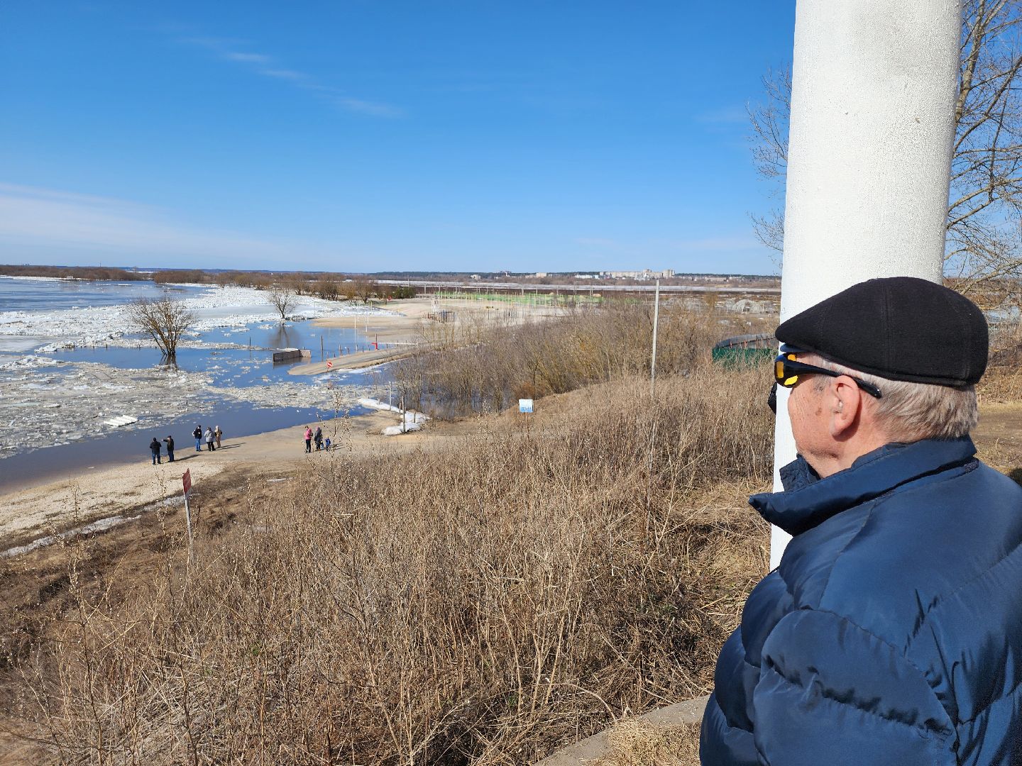 серпухов, подмосковье, паводок, река ока, станция ока, разлив, ледоход,