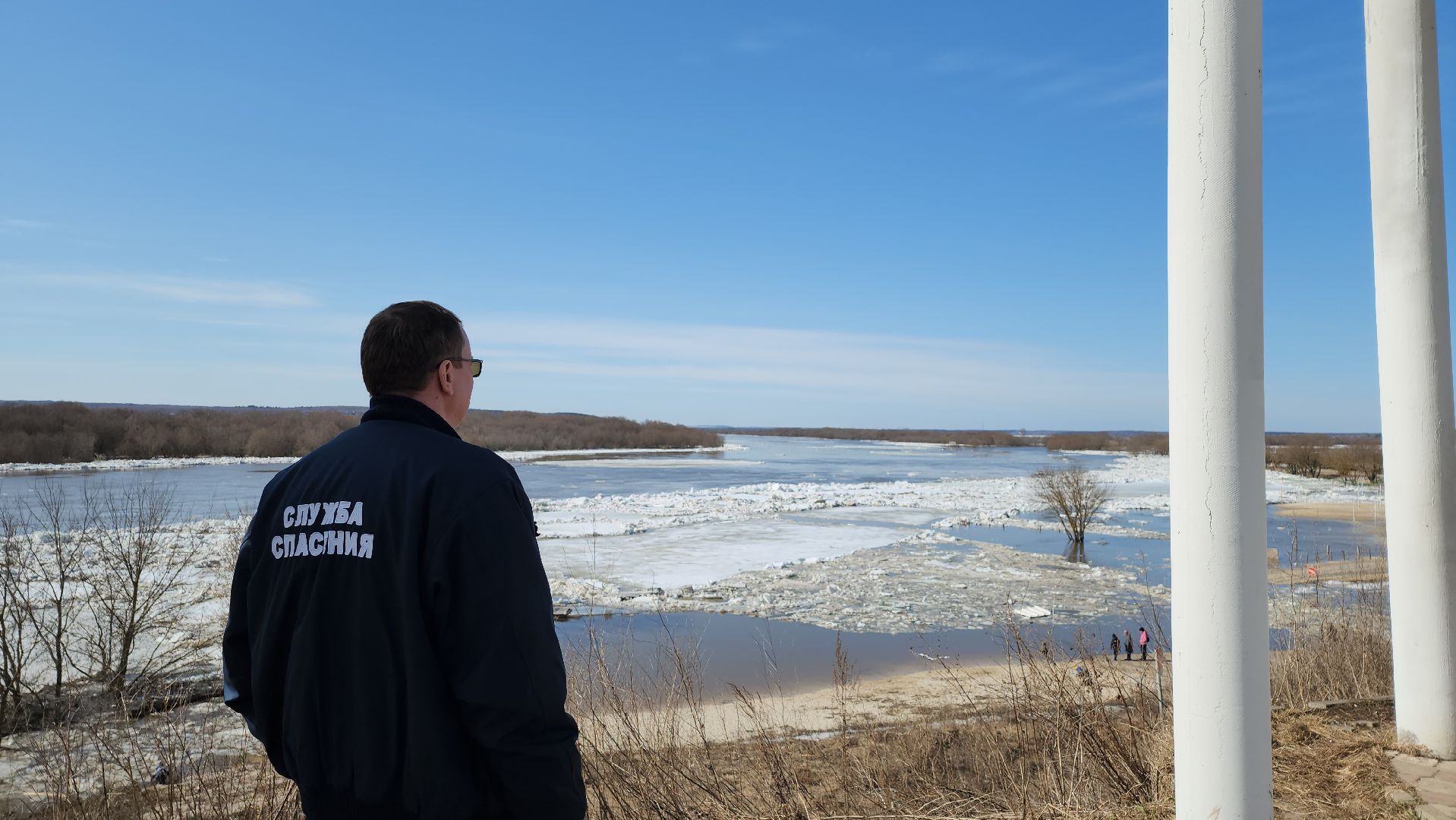 серпухов, подмосковье, паводок, река ока, станция ока, разлив, ледоход,
