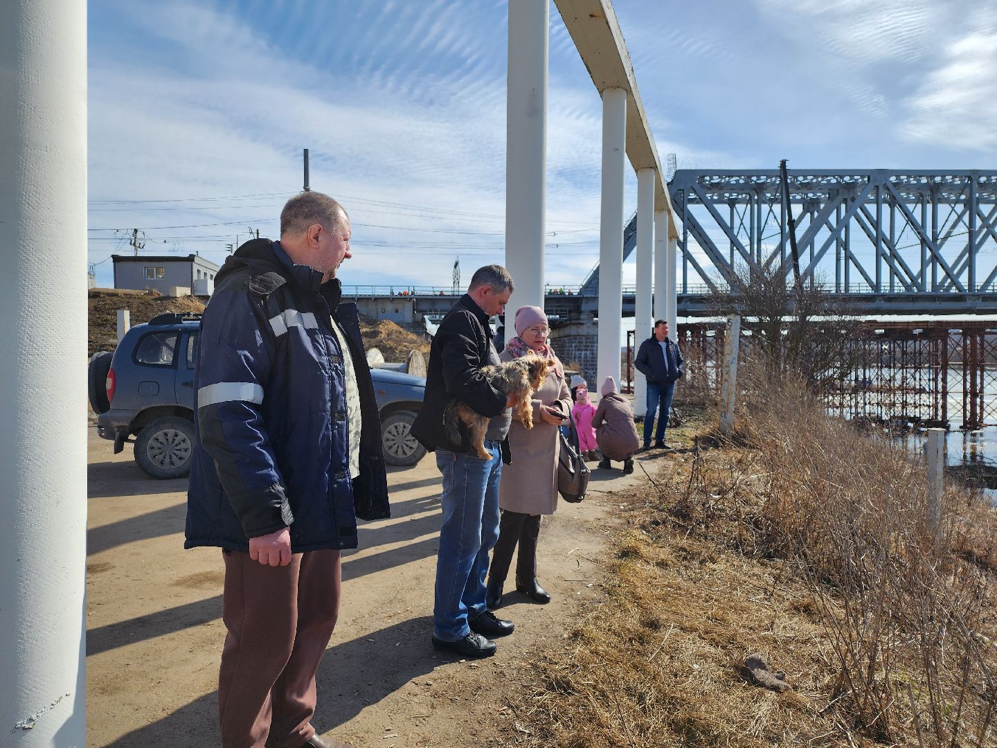 серпухов, подмосковье, паводок, река ока, станция ока, разлив, ледоход,