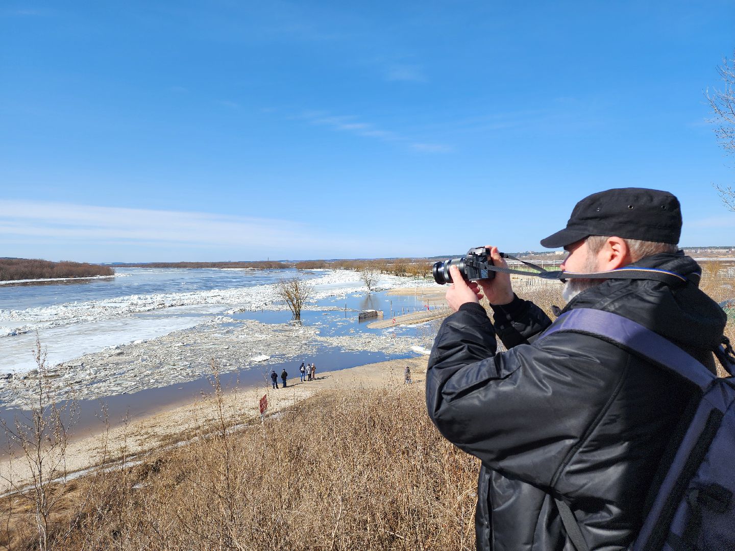 серпухов, подмосковье, паводок, река ока, станция ока, разлив, ледоход,