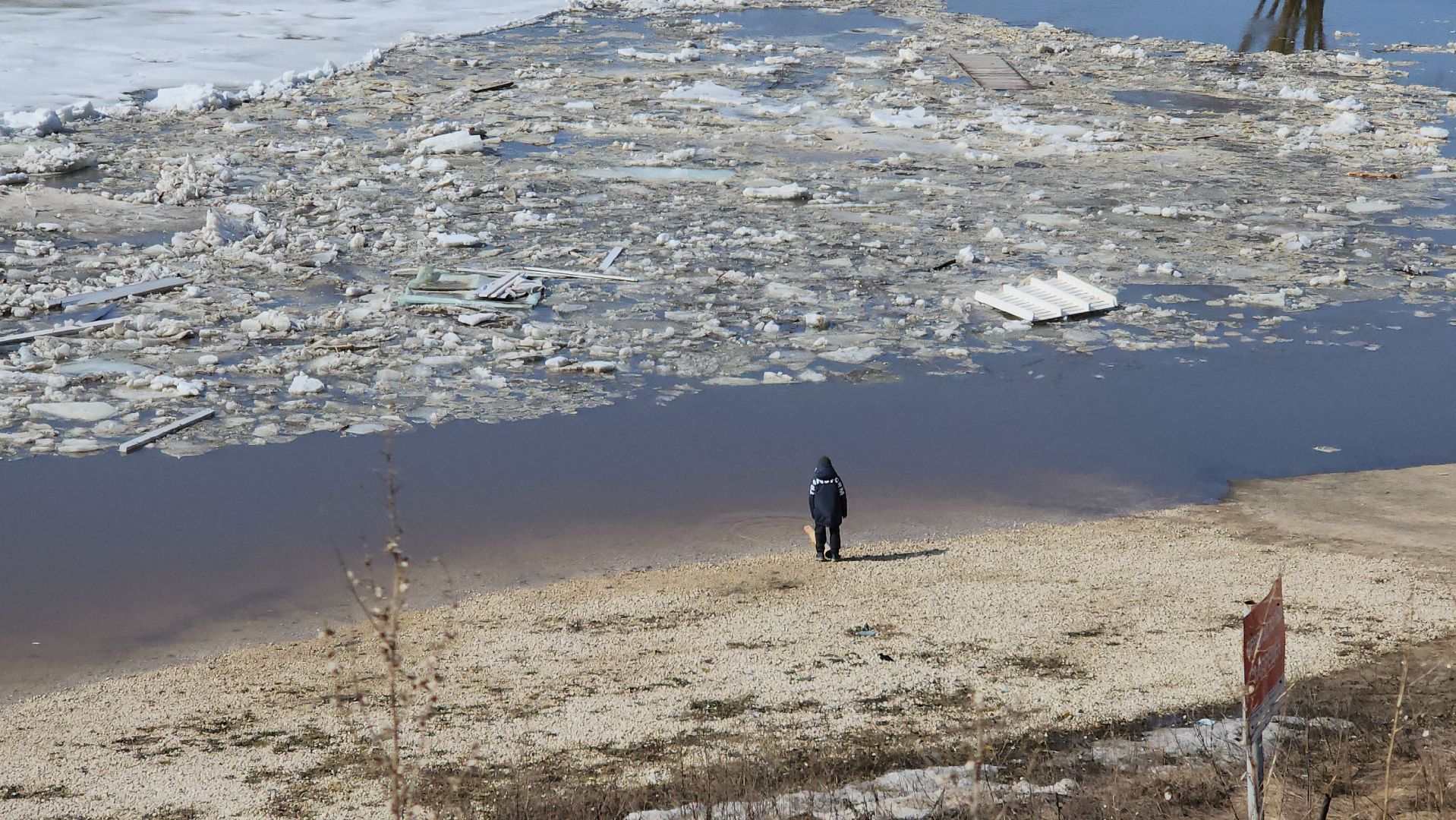 серпухов, подмосковье, паводок, река ока, станция ока, разлив, ледоход,