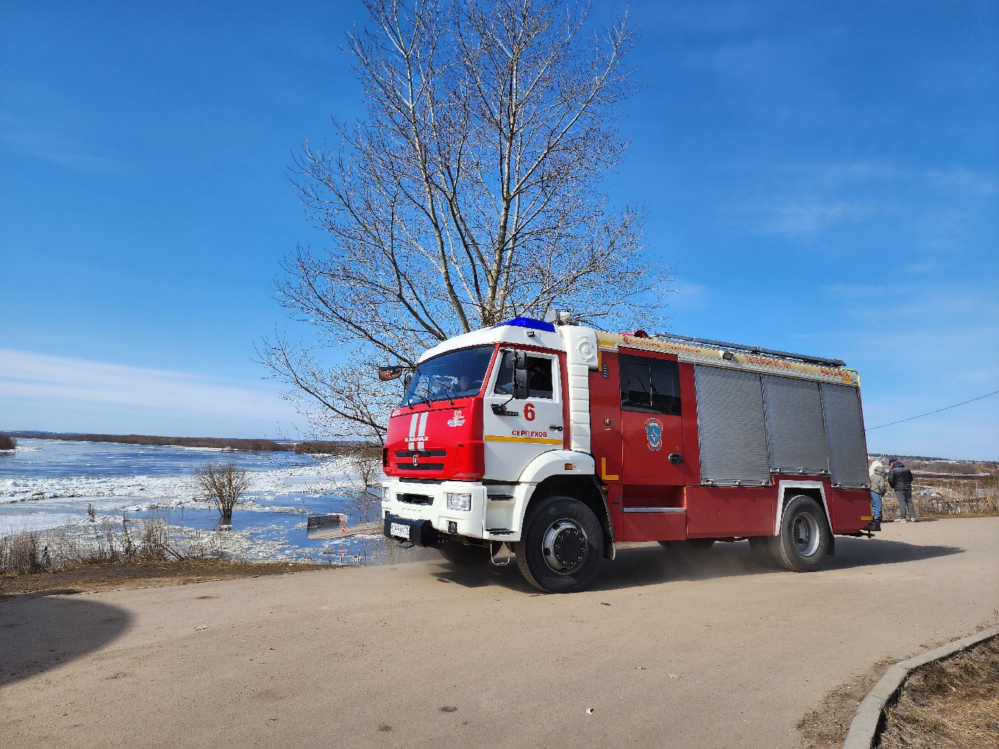 серпухов, подмосковье, паводок, река ока, станция ока, разлив, ледоход,