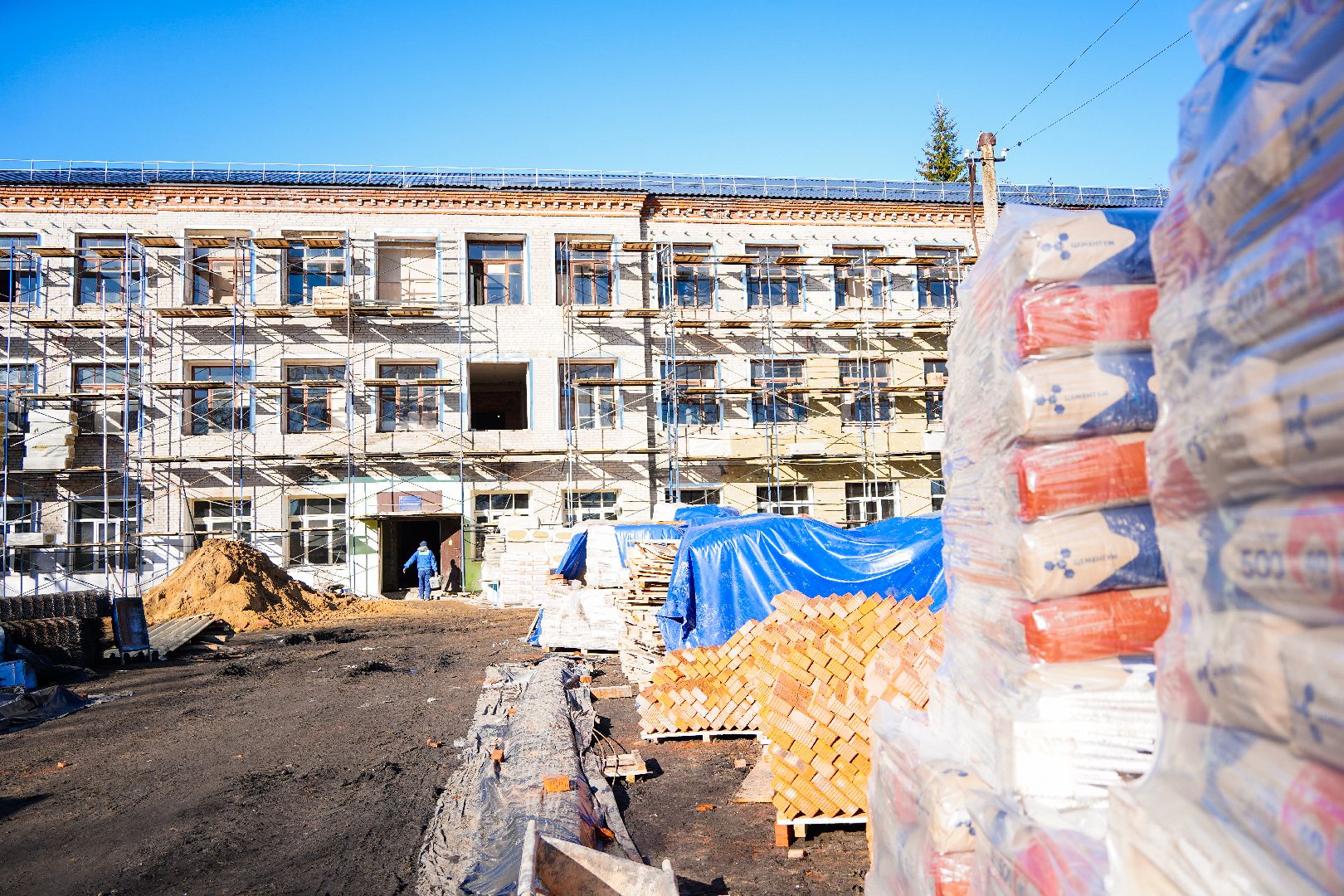 Капремонт, Капремонт школы, Шатурторф, Большая Шатура,