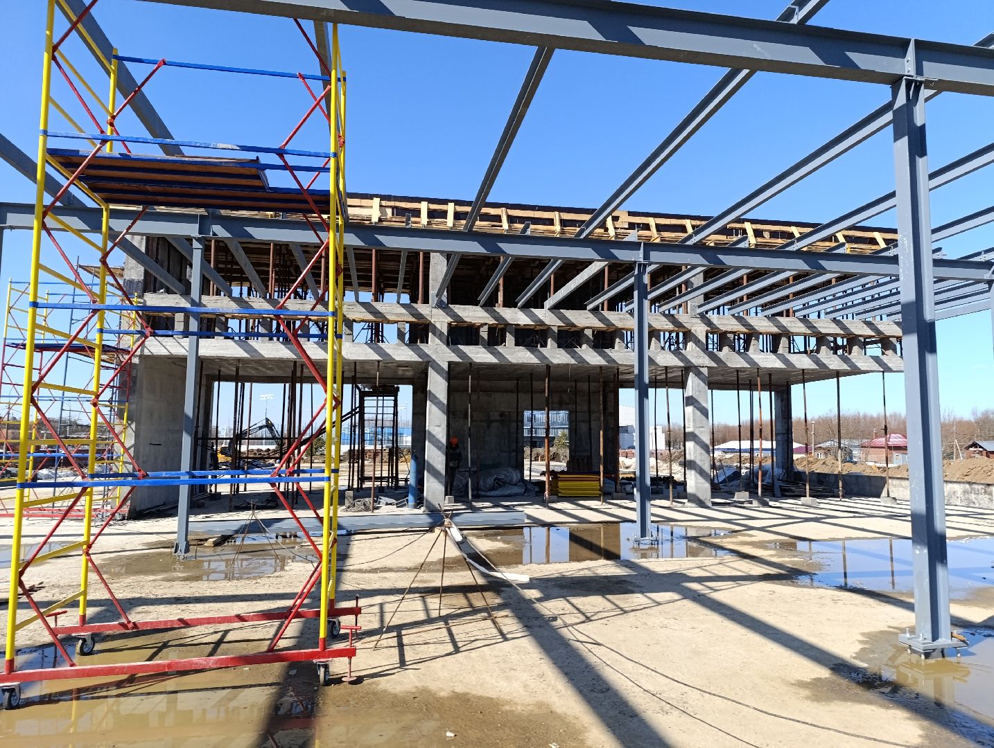 Бронницы, Строительство ФОК, Строительство эллинга,