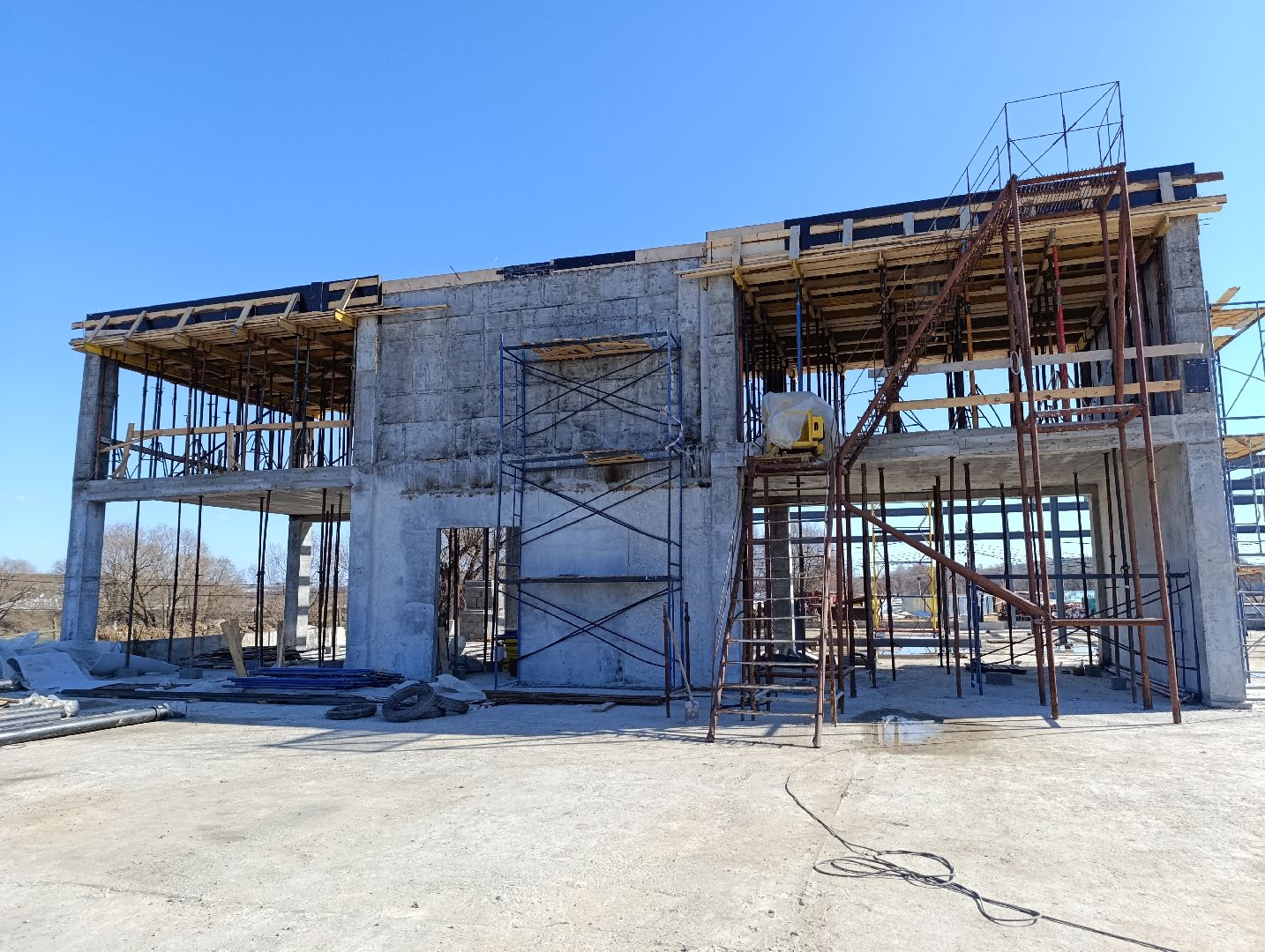 Бронницы, Строительство ФОК, Строительство эллинга,