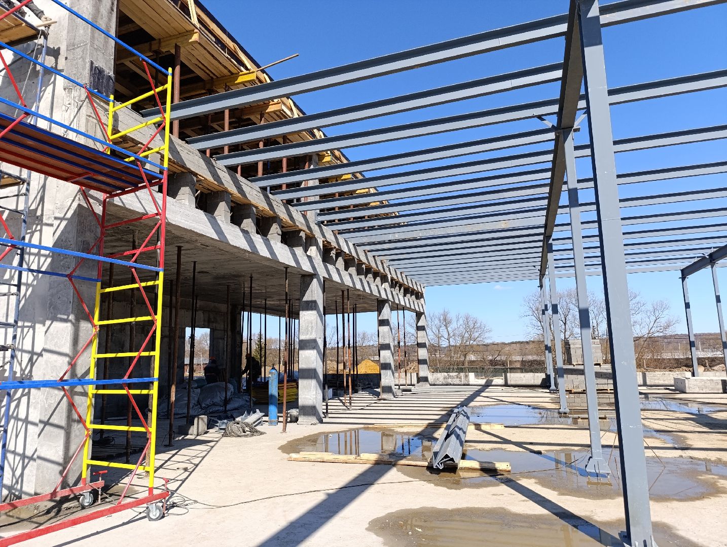 Бронницы, Строительство ФОК, Строительство эллинга,