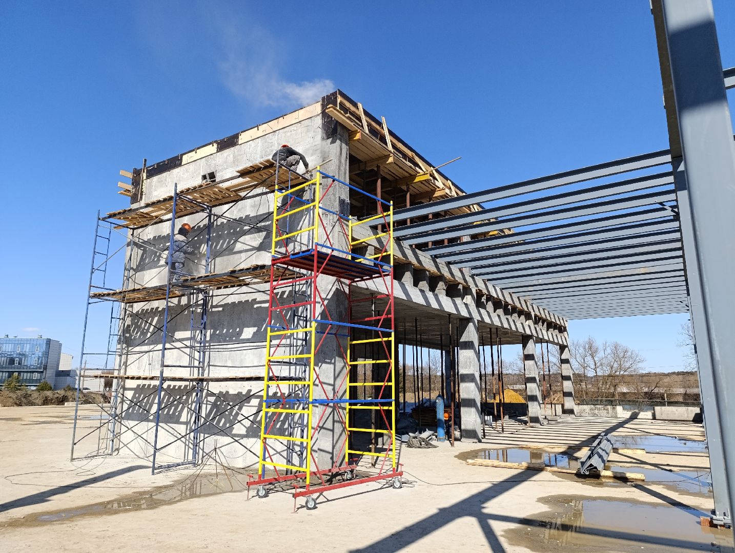 Бронницы, Строительство ФОК, Строительство эллинга,