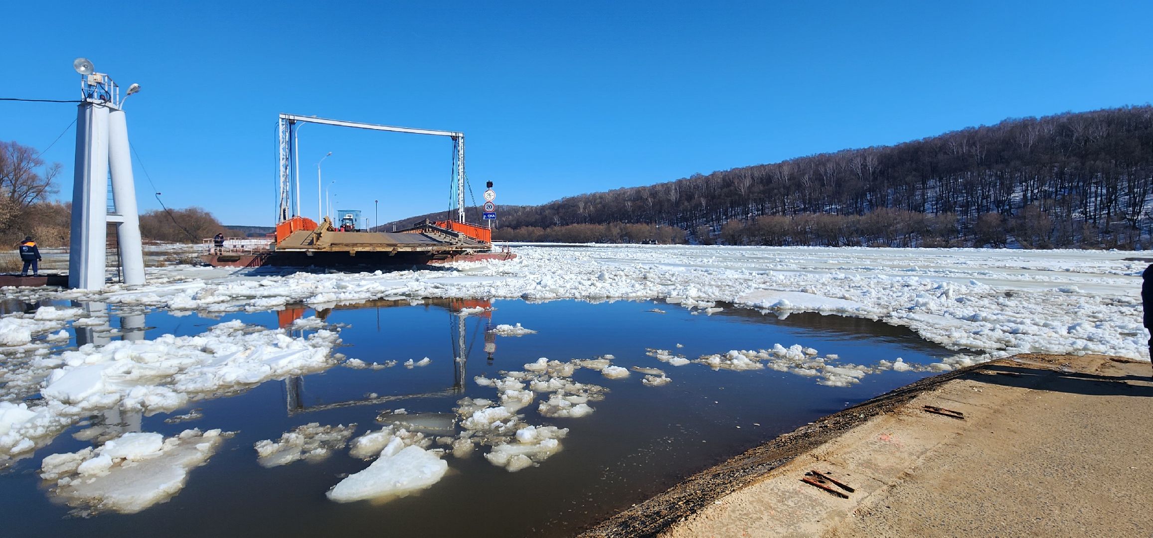 Коломна, Озеры, паводок, ледоход,