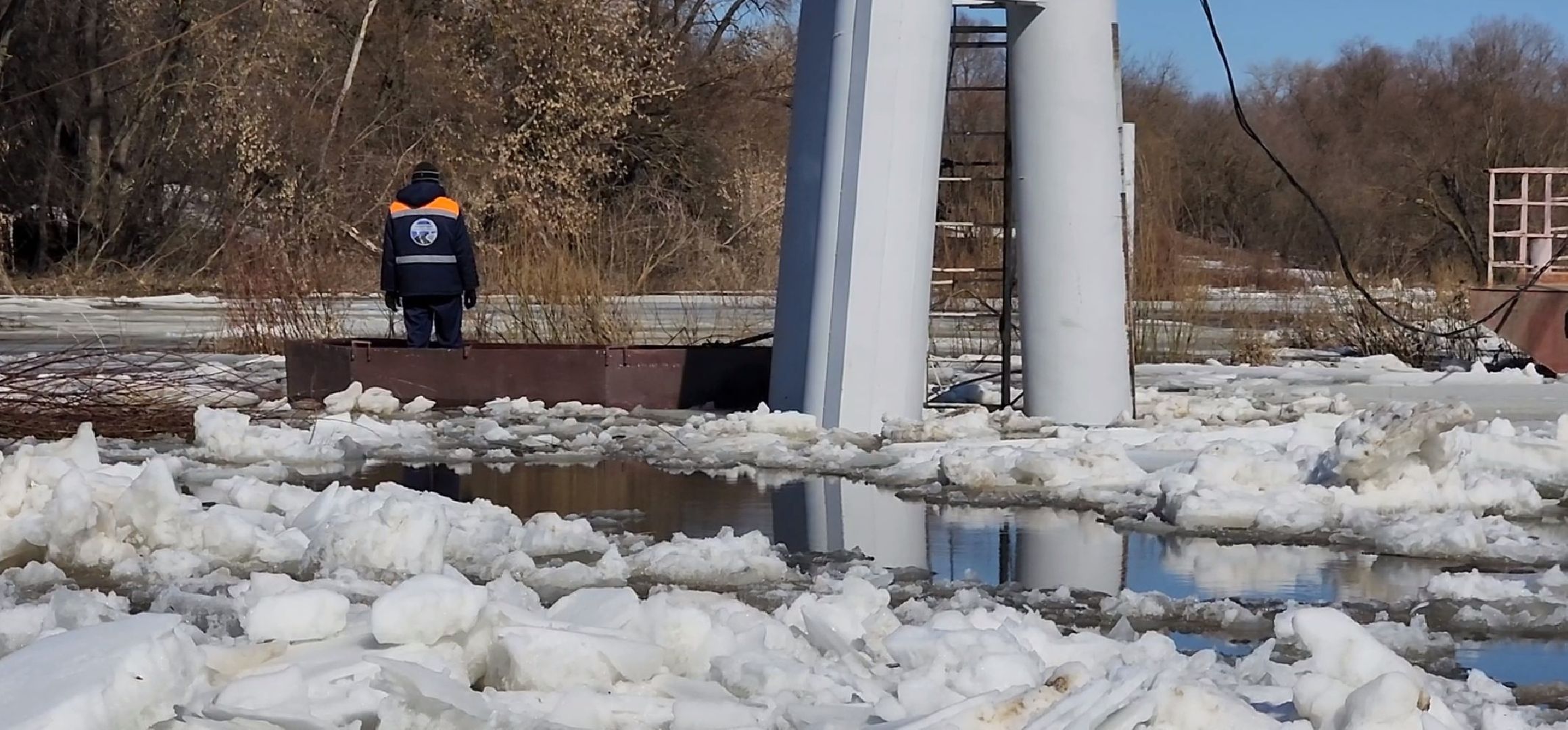 Коломна, Озеры, паводок, ледоход,