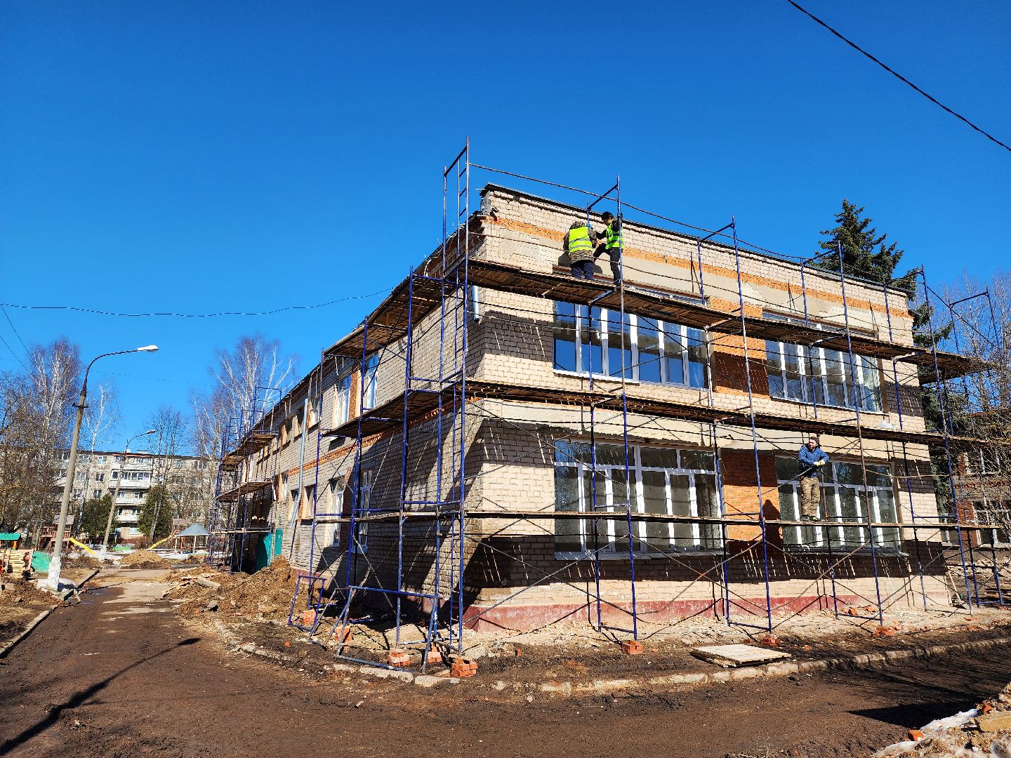 строительство, капитальный ремонт, капитальный ремонт детского сада, руза, рузский городской округ, московская область, подмосковье,