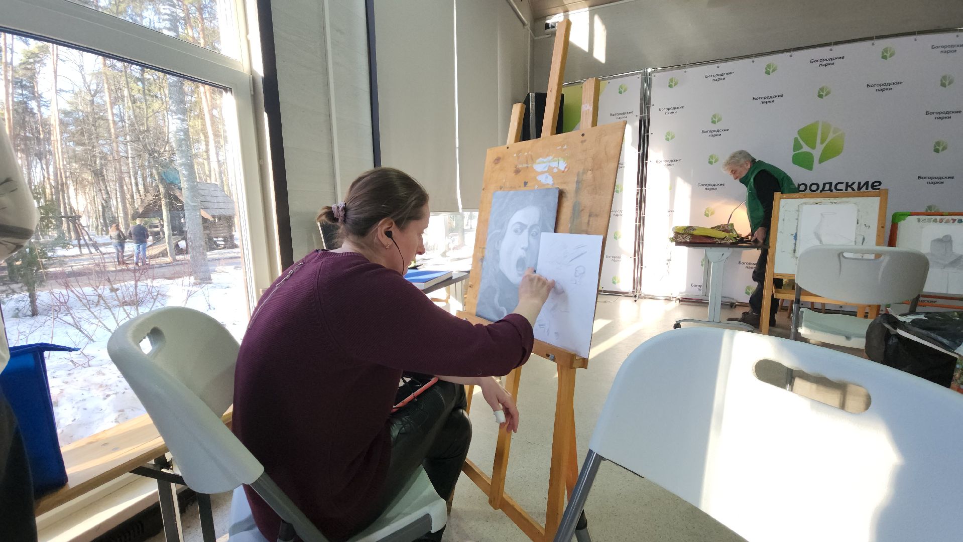 творчество, живопись, Центральный парк, Ногинск, Богородский городской округ,