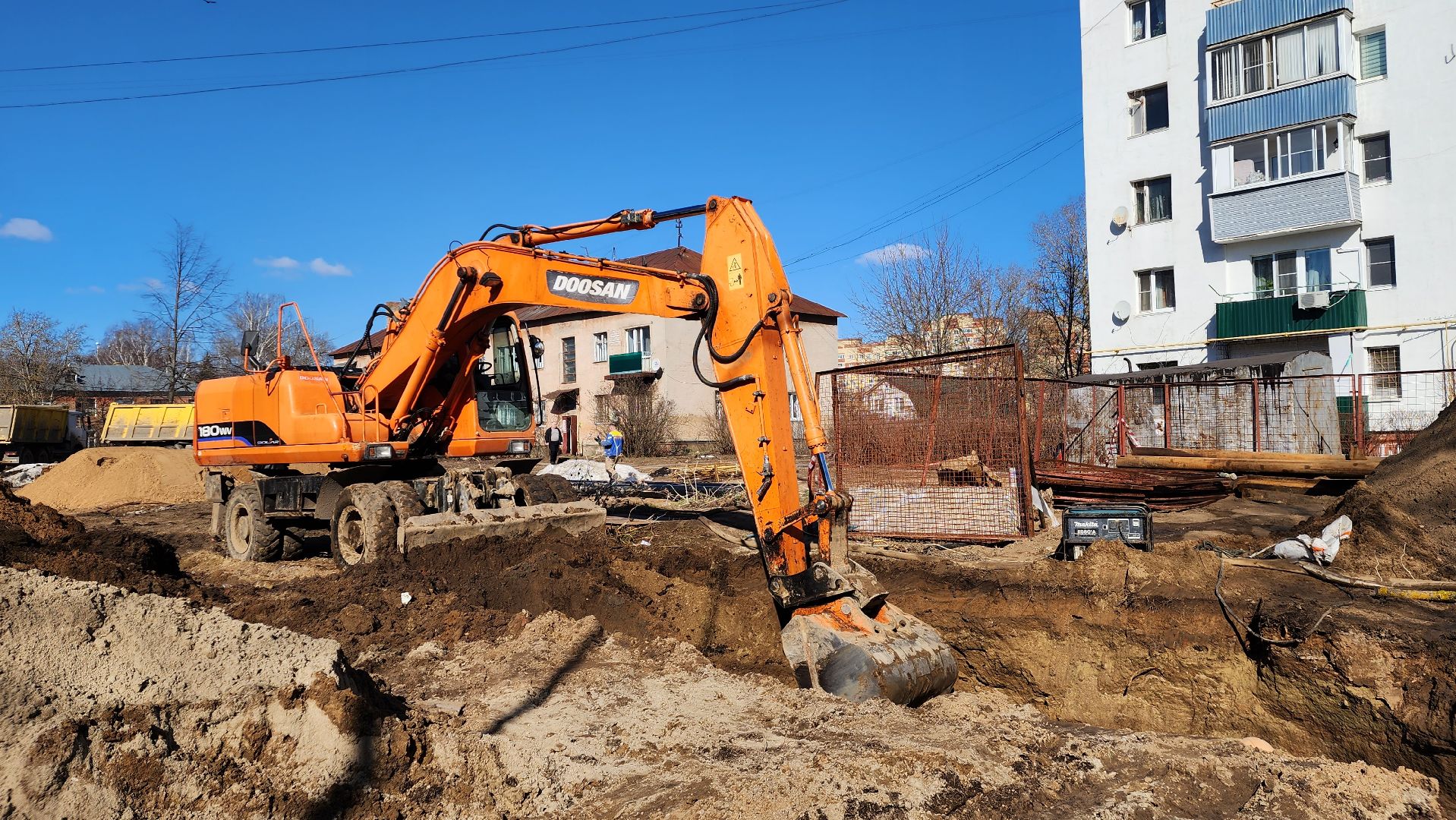 строительство, теплотрасса, поликлиника, жкх, медицина, Лосино-Петровский,