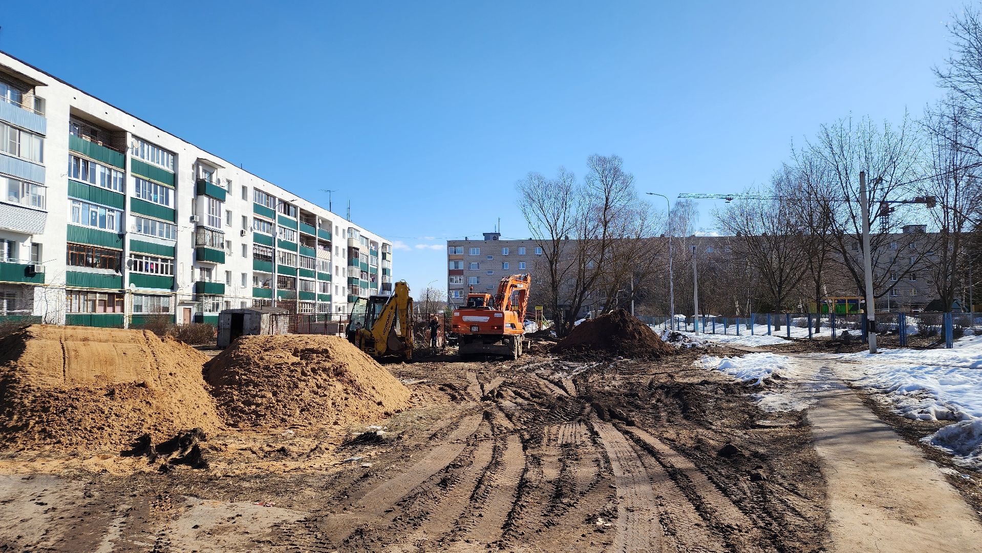 строительство, теплотрасса, поликлиника, жкх, медицина, Лосино-Петровский,