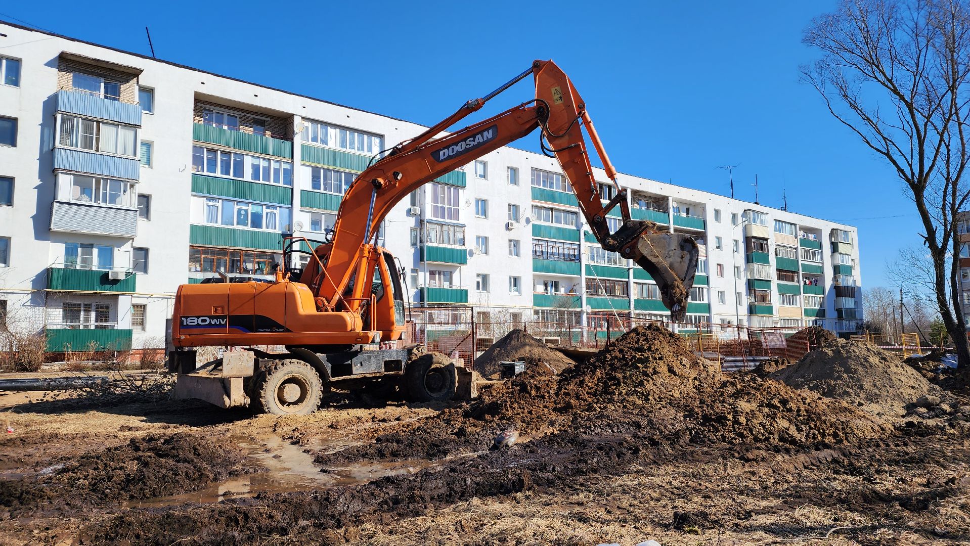 строительство, теплотрасса, поликлиника, жкх, медицина, Лосино-Петровский,