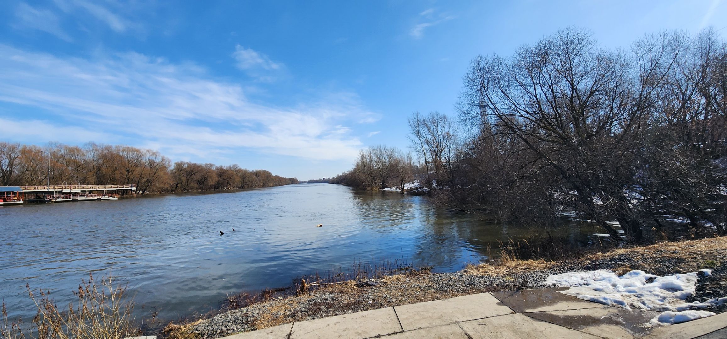 Коломна, паводок, мост,