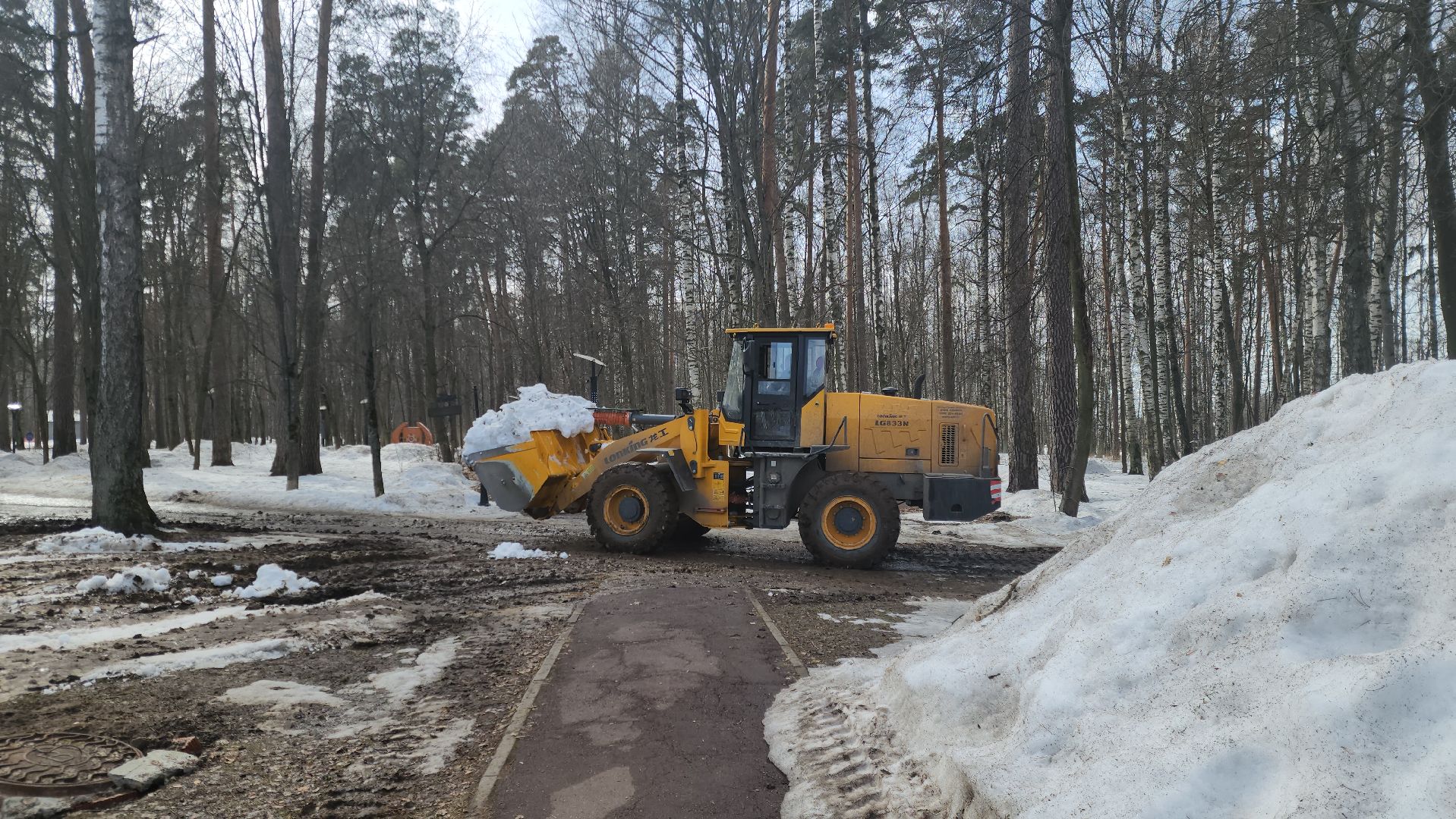ногинск, парки подмосковья, уборка снега, жкх,