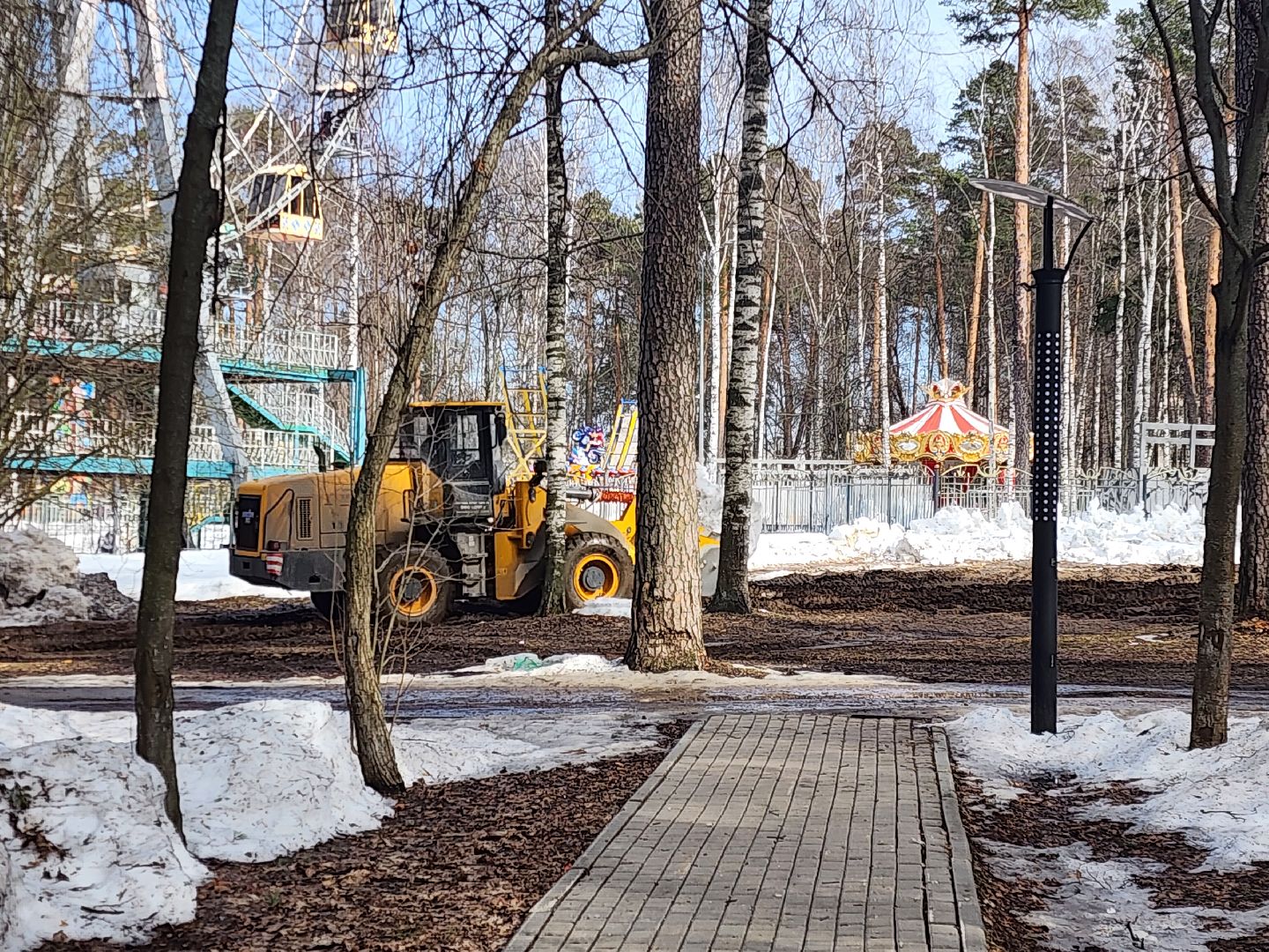 ногинск, парки подмосковья, уборка снега, жкх,