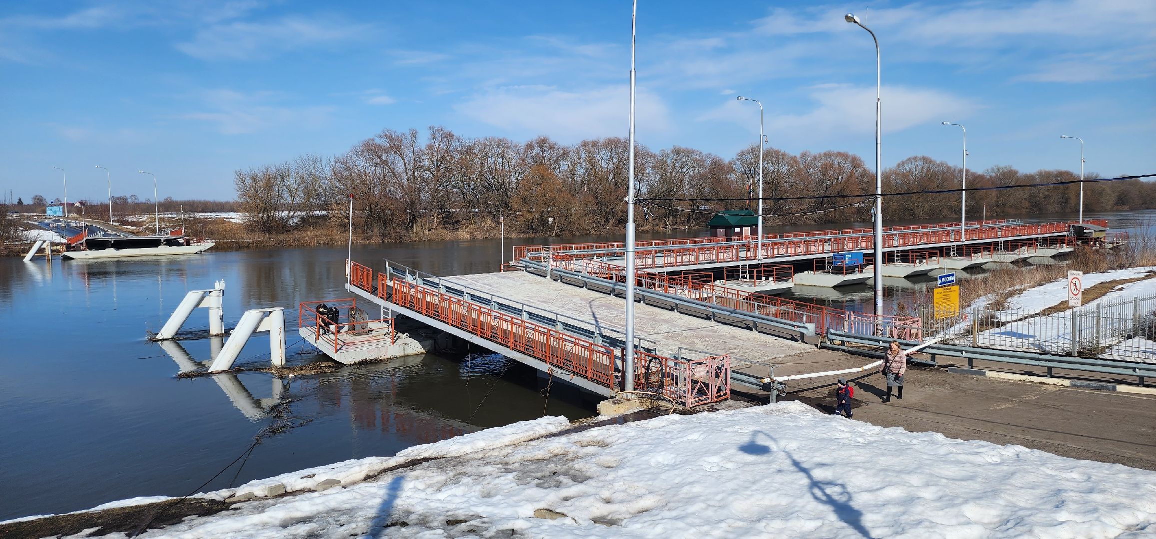 Коломна, паводок, мост, туристический маршрут,