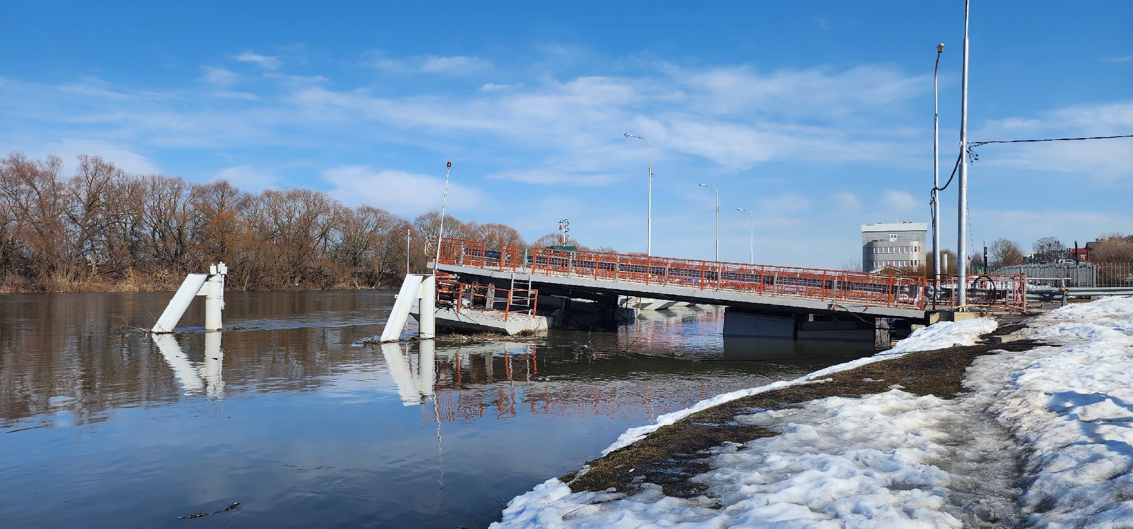 Коломна, паводок, мост, туристический маршрут,