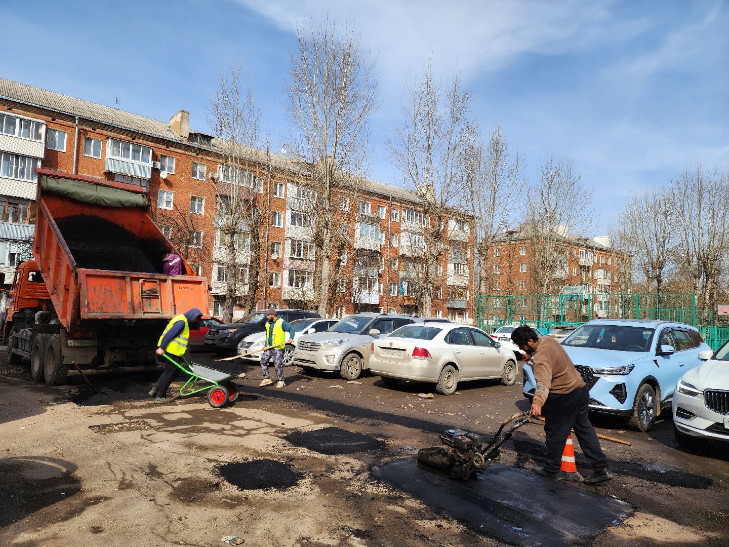 Подольск, дороги, ямочный ремонт, асфальт,