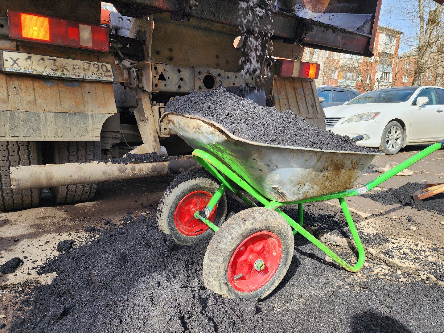 Подольск, дороги, ямочный ремонт, асфальт,