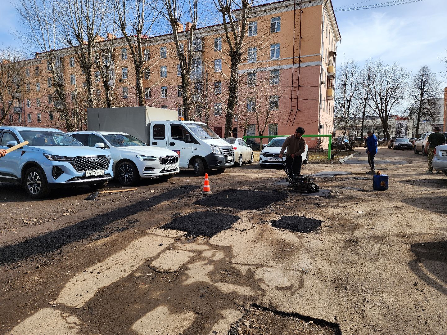 Подольск, дороги, ямочный ремонт, асфальт,