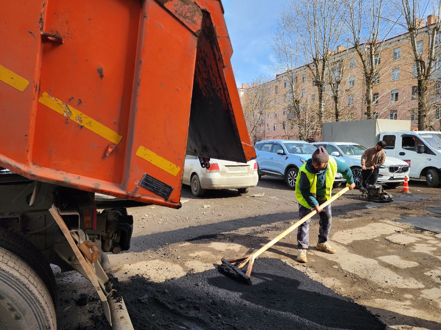 Подольск, дороги, ямочный ремонт, асфальт,