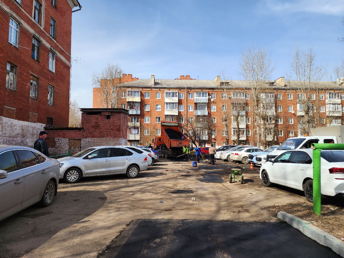 Подольск, дороги, ямочный ремонт, асфальт,