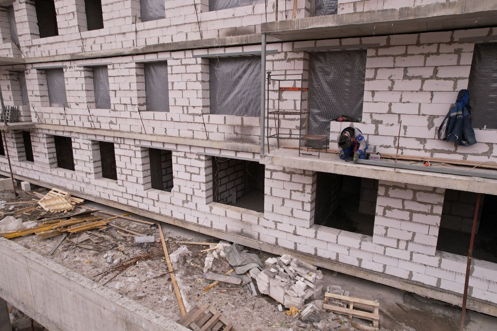 видео с коптера, дубна, строительство,