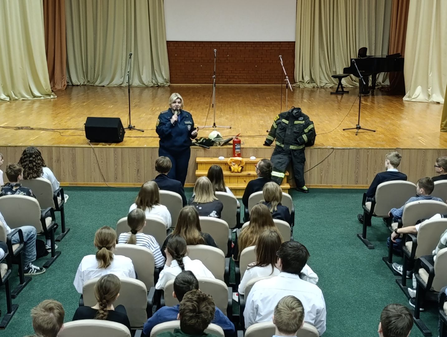 Бронницы, МЧС, Пожарные, Пожарные в школе,