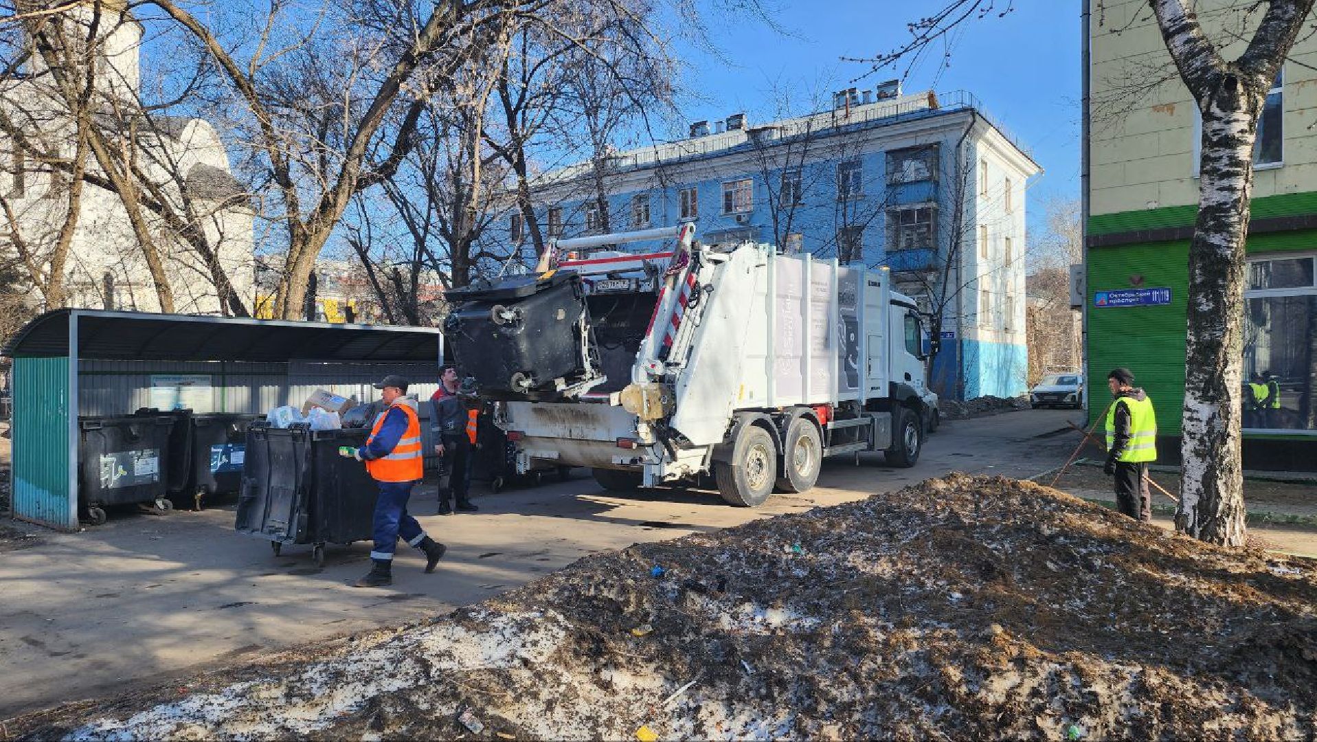 Люберцы, вывоз мусора, контейнерная площадка,