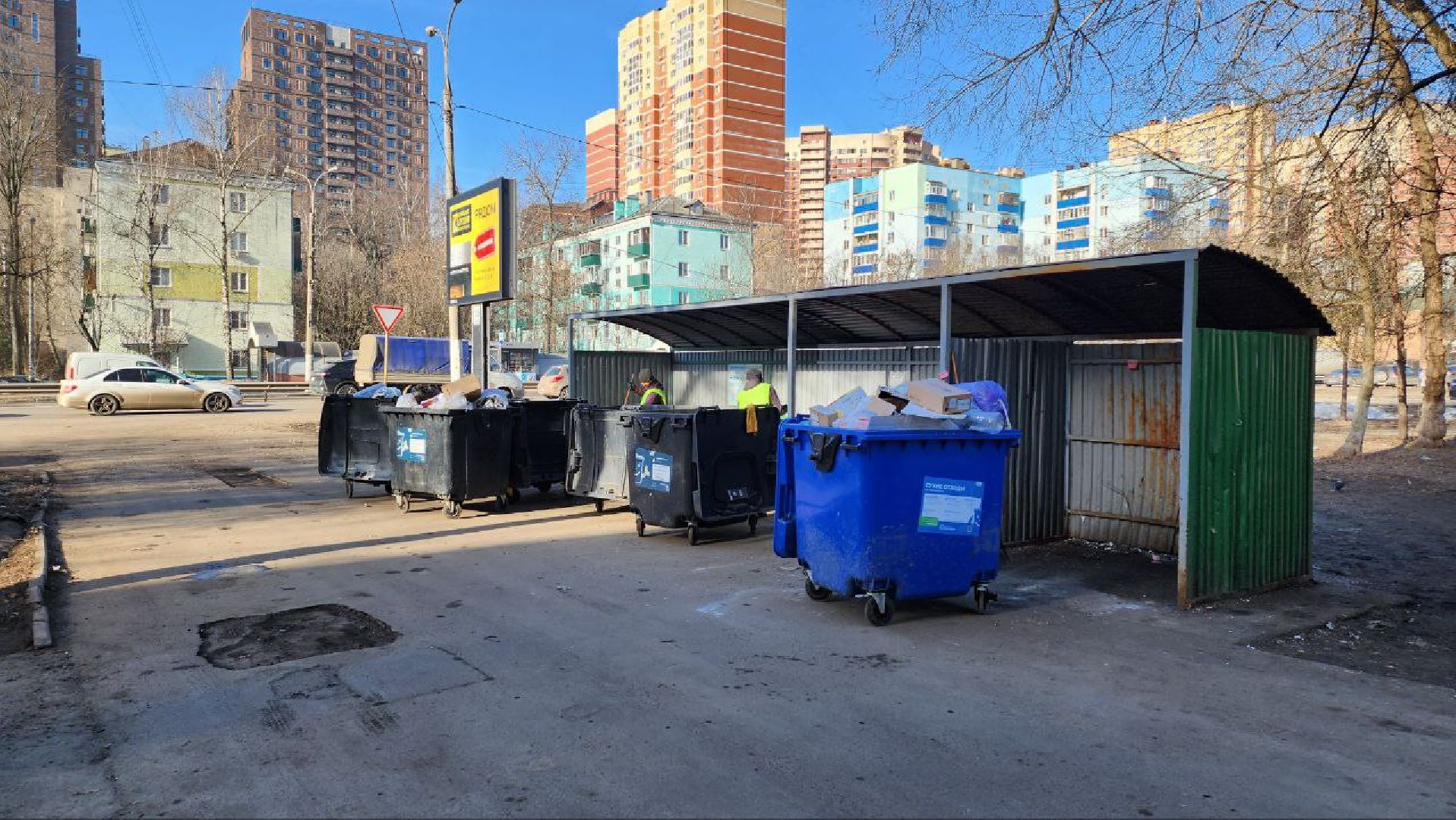 Люберцы, вывоз мусора, контейнерная площадка,