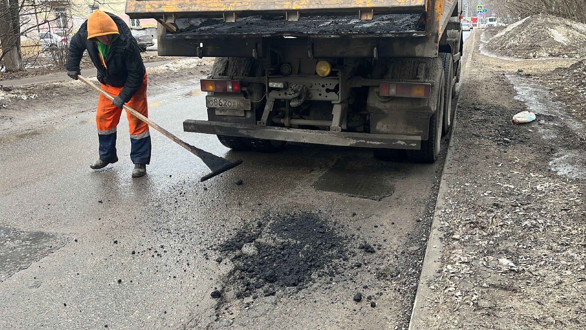 ремонт дорог, ремонт дороги, ямочный ремонт, ямы,