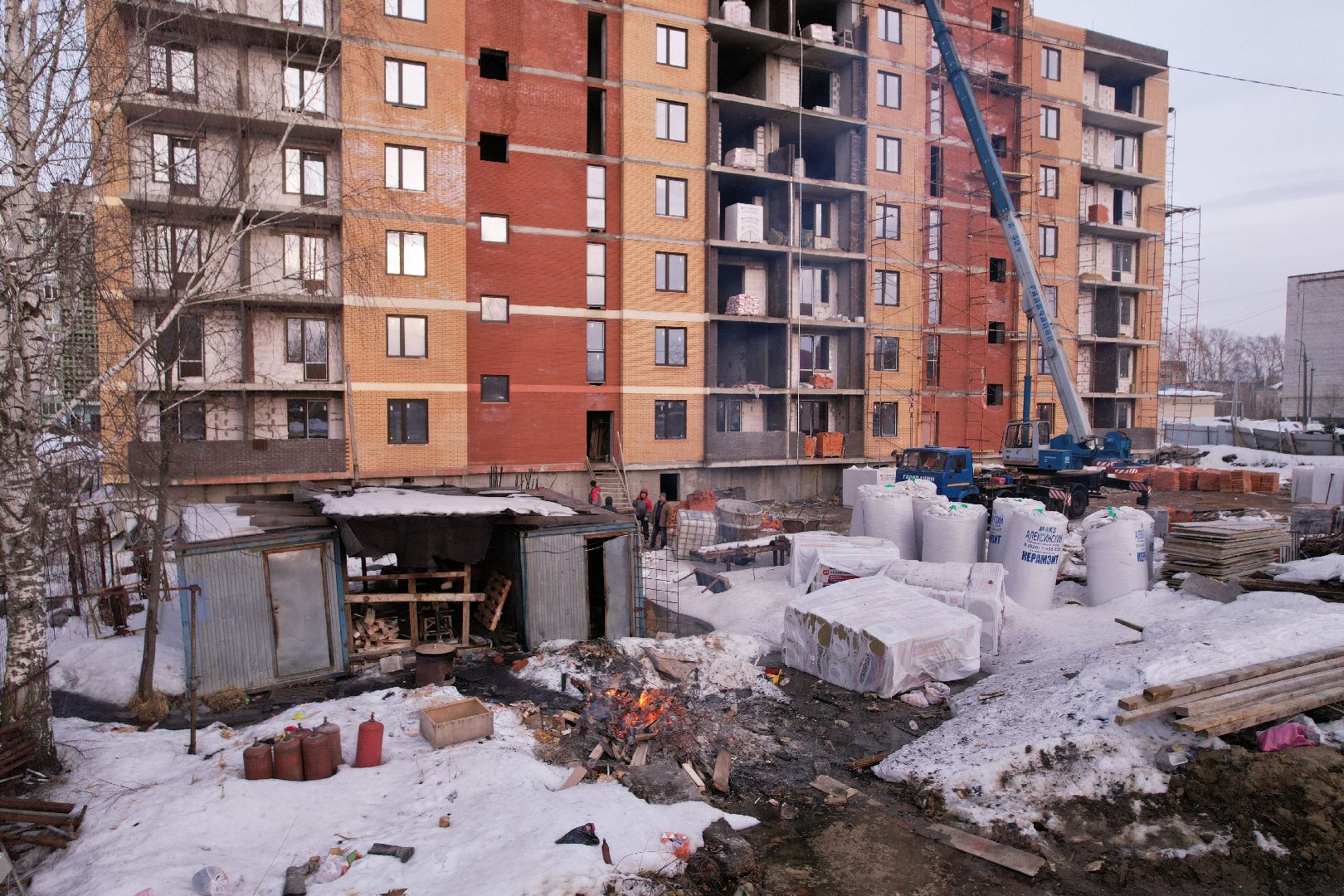 видео с коптера, шатура, дом,