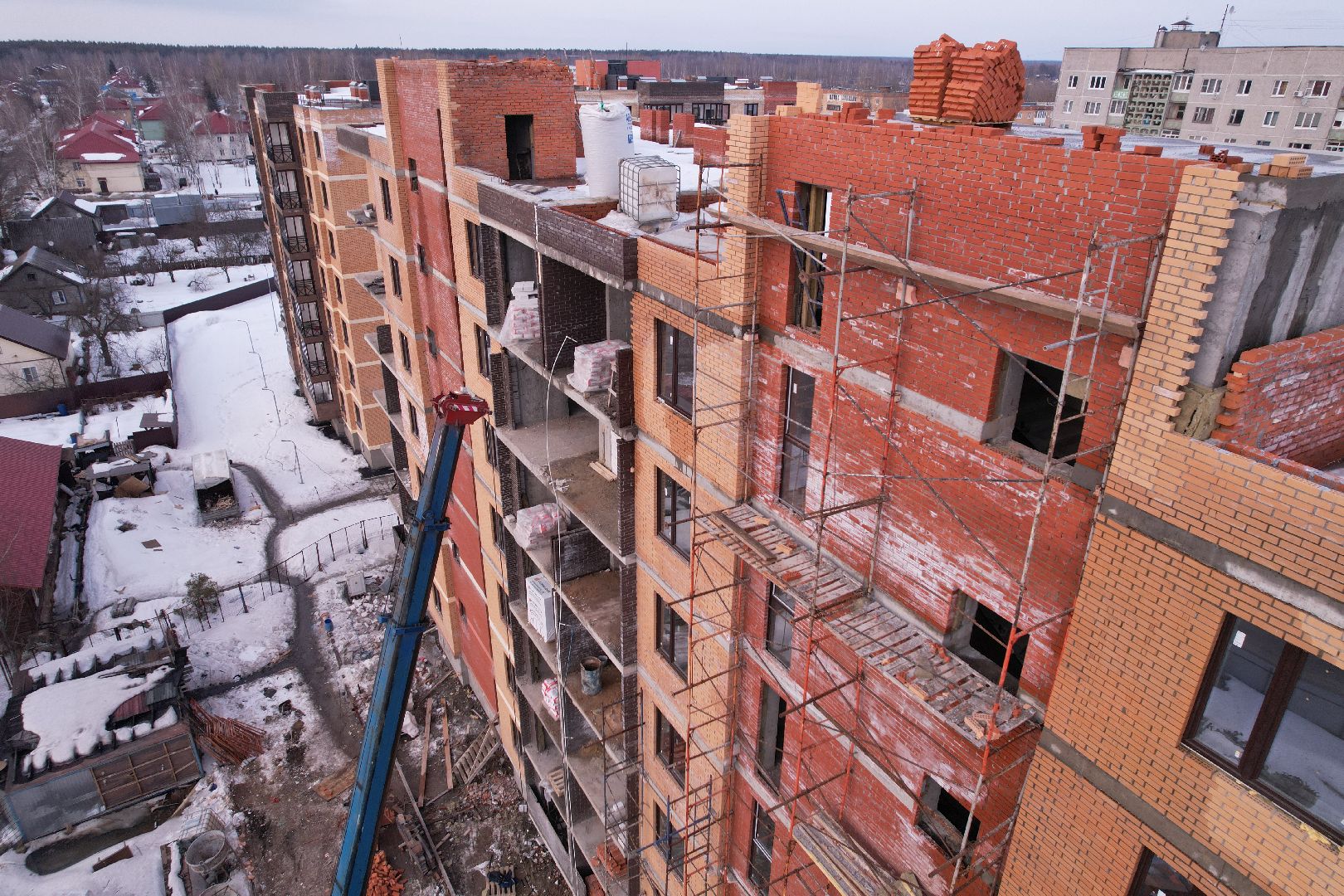 видео с коптера, шатура, дом,