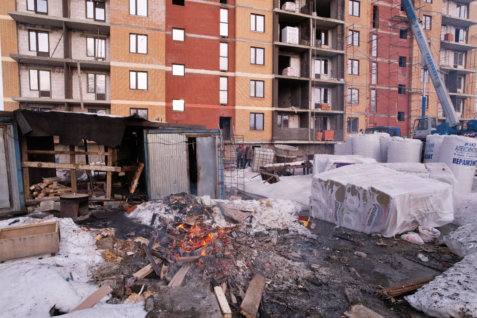 видео с коптера, шатура, дом,