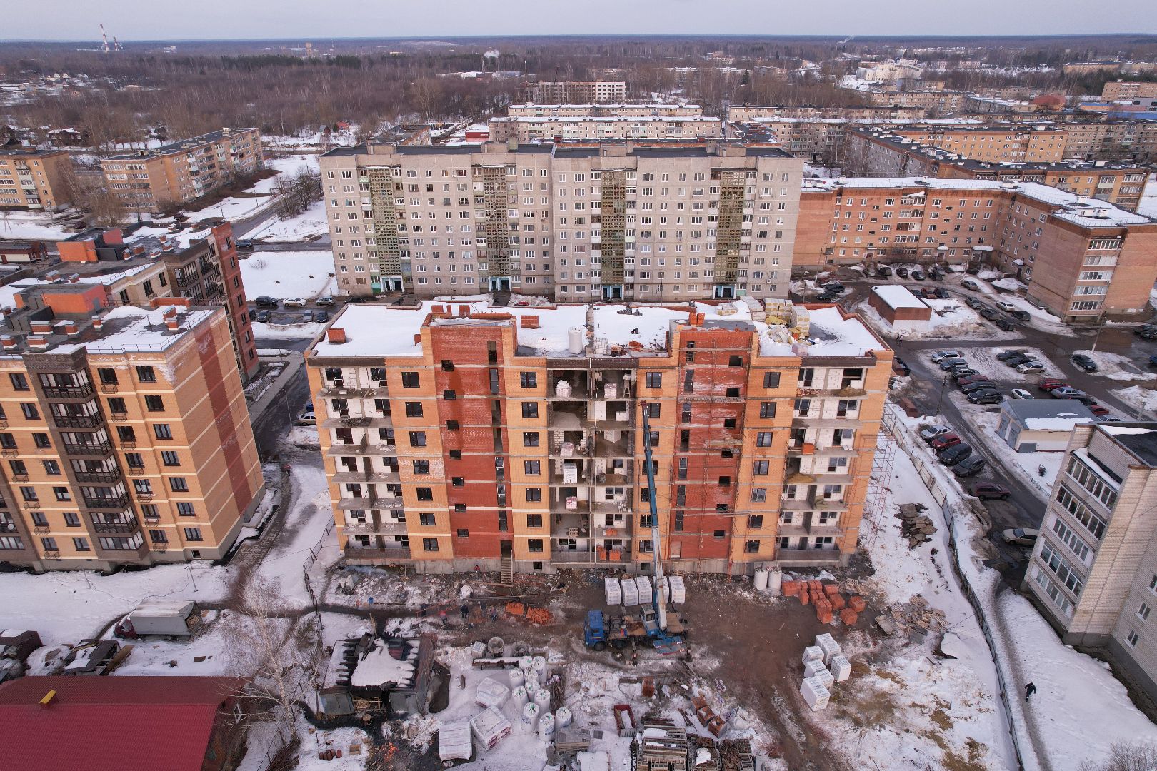 видео с коптера, шатура, дом,